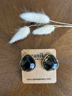 Boucles d'oreilles Ludivine Pierre Noire