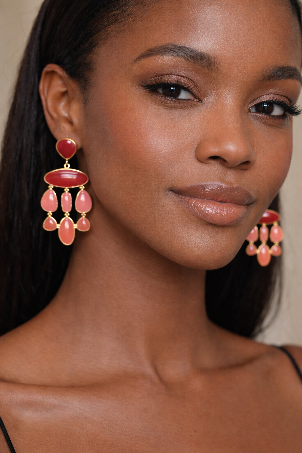 Boucles d'oreilles Anais Roses