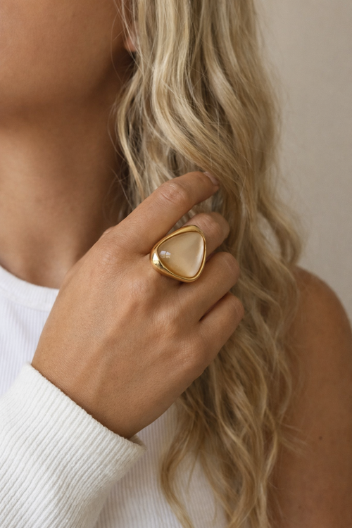 Bague Laura Beige