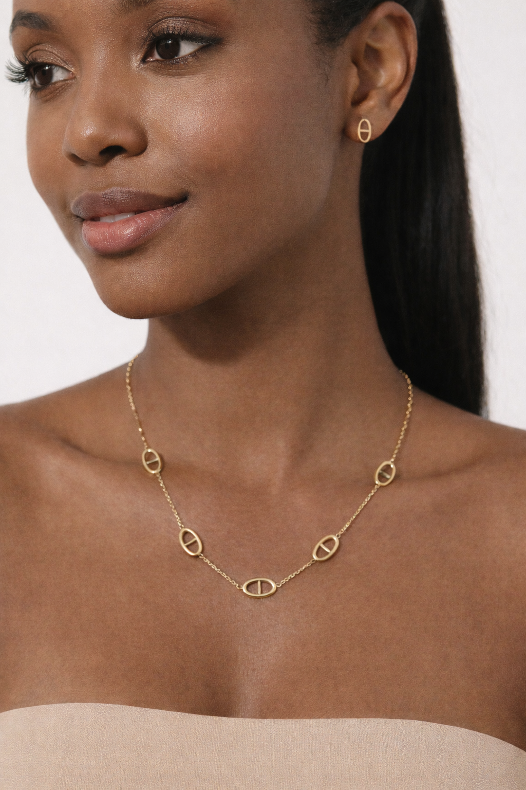 Parure Collier et boucles d’oreilles Louison