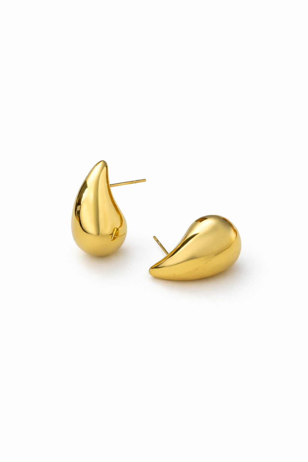 Boucles d'oreilles Goutte dorées
