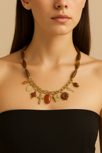 Collier Breloques Chocolat