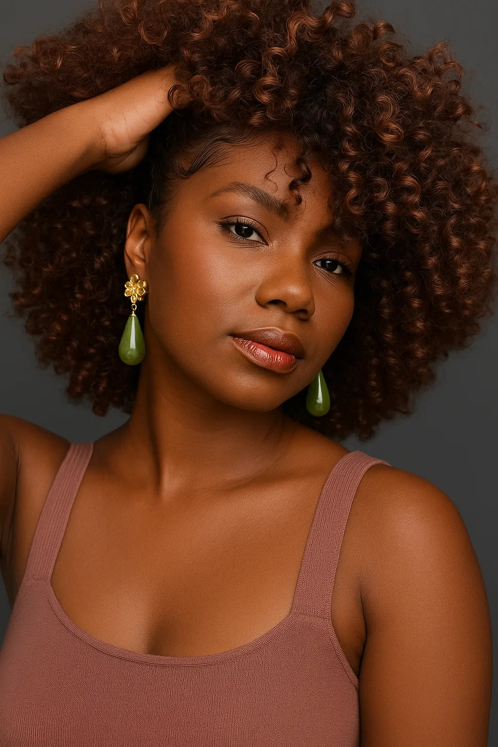 Boucles d'oreilles Jade