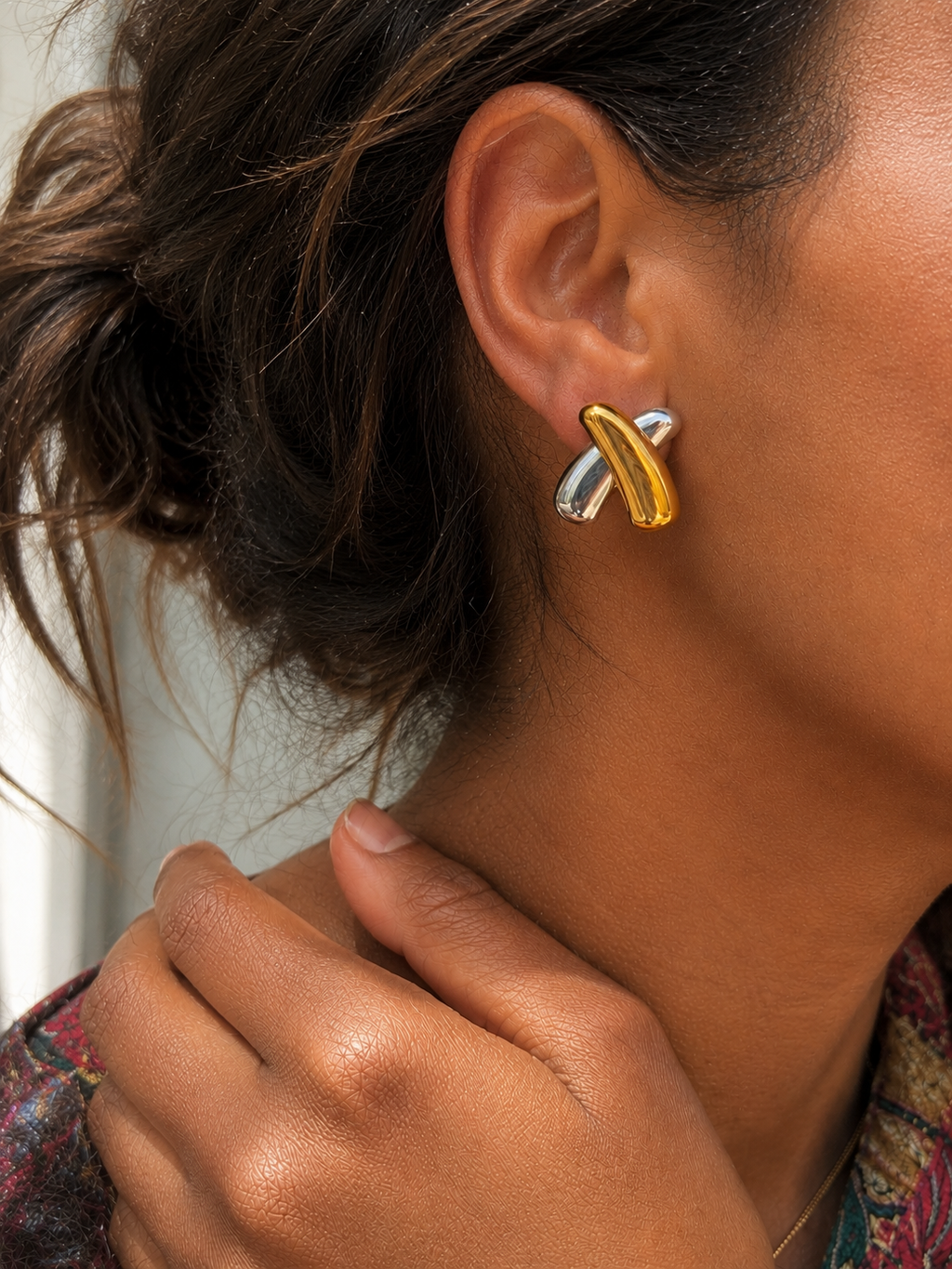 Boucles d'oreilles Bicolores Isabelle