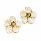 Boucles d'oreilles Fleur d'Ivoire