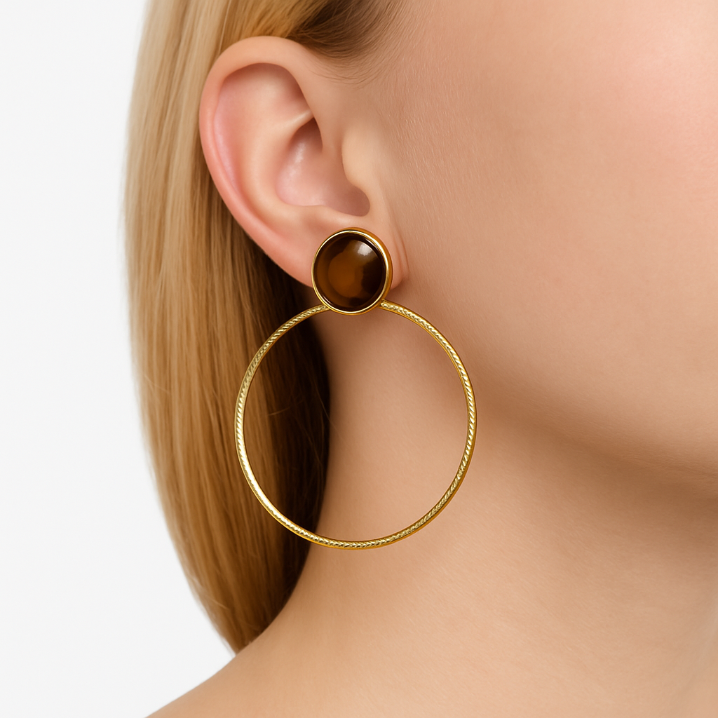 Boucles d'oreilles Créoles Caroline