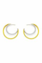 Boucles d'oreilles Créoles Bicolores Ketty