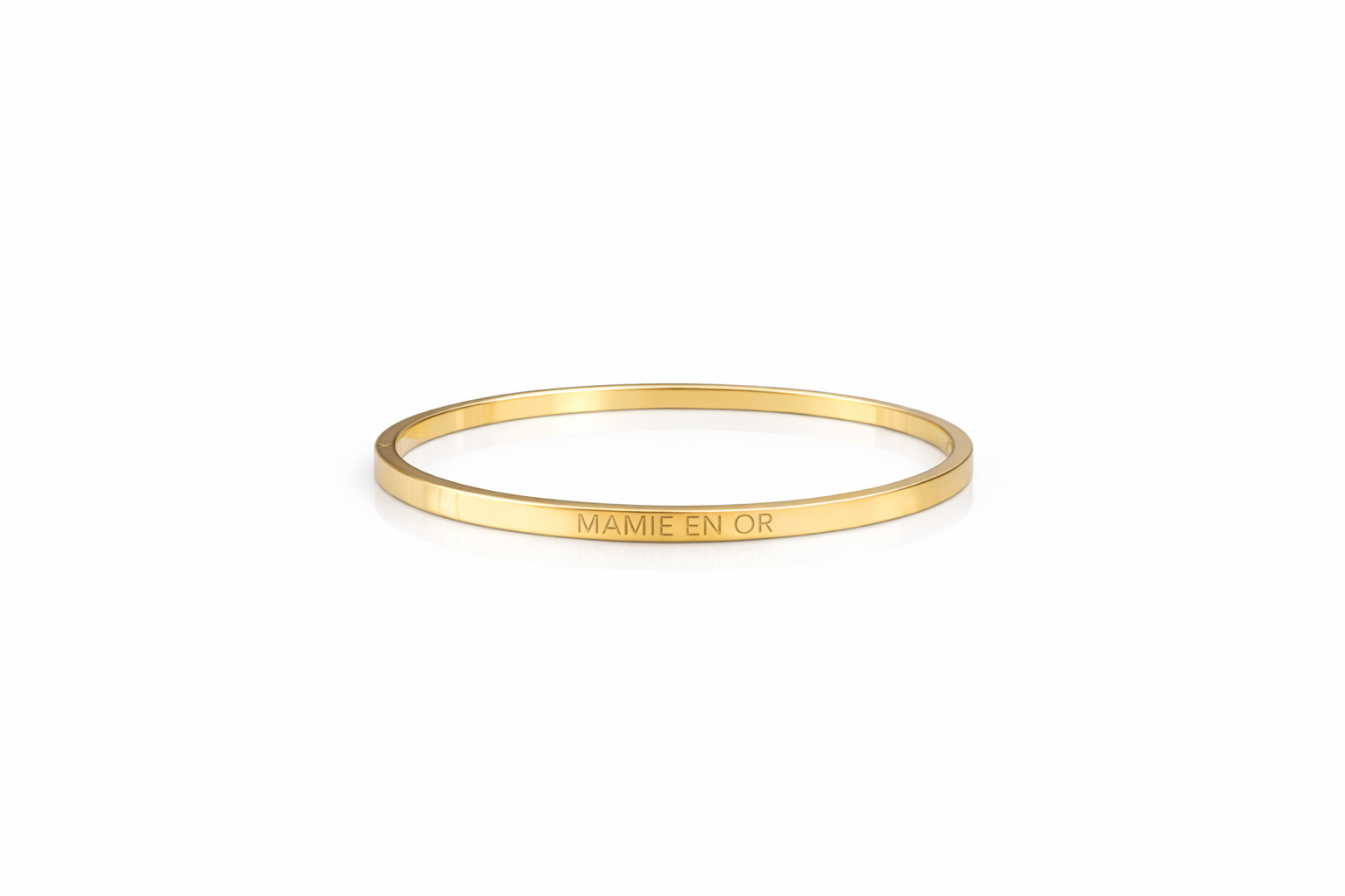 Bracelet jonc message MAMIE EN OR