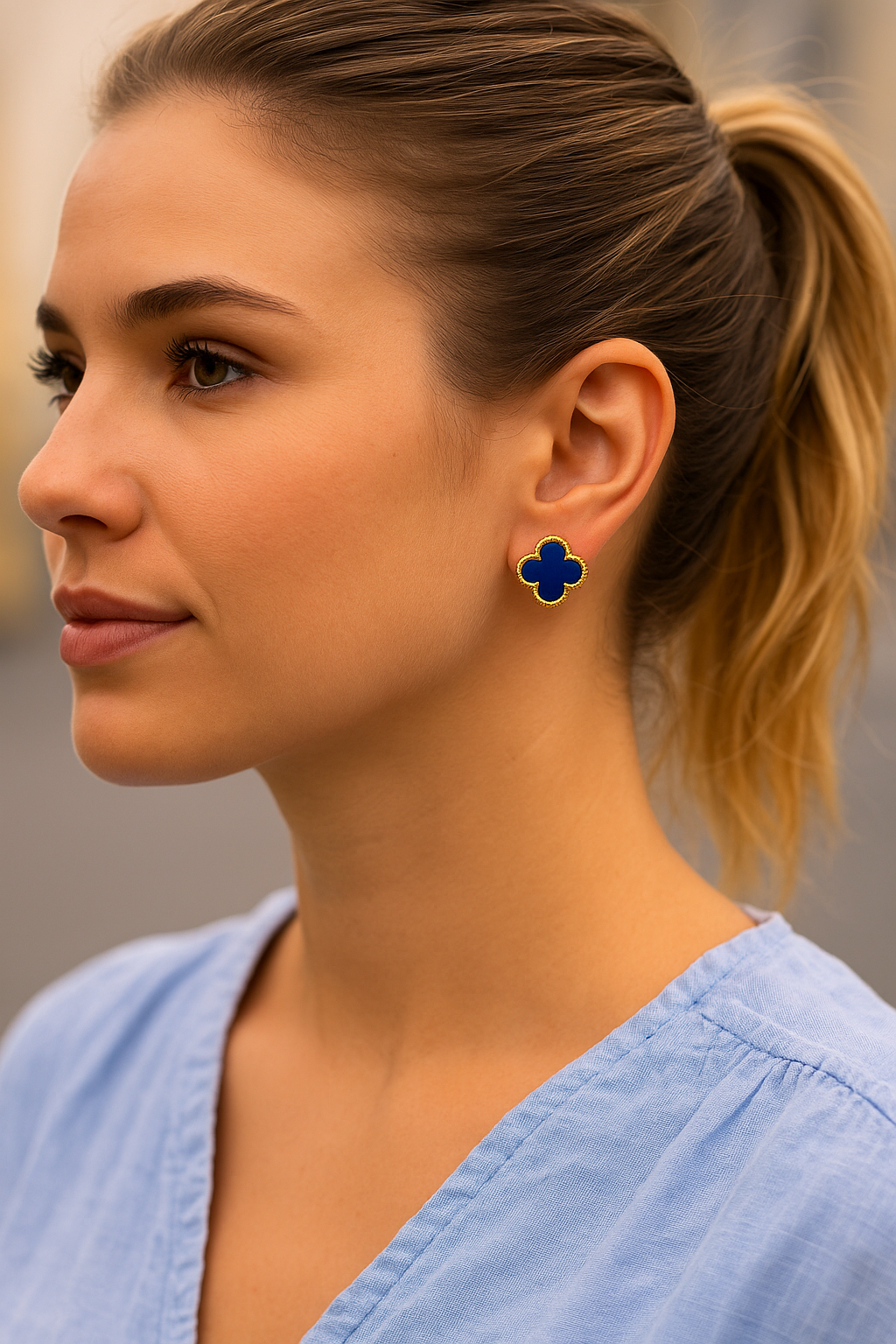 Boucles d'oreilles Trèfle