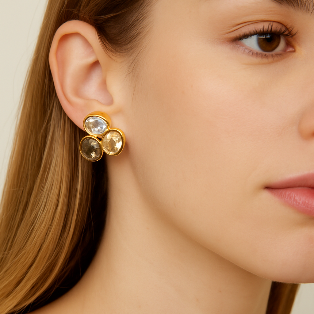 Boucles d'oreilles Trio Korea