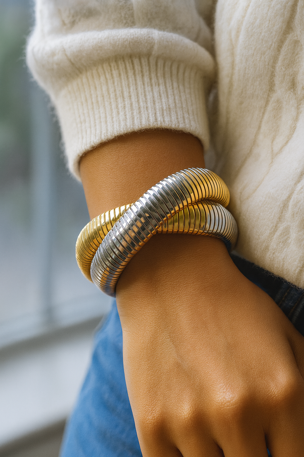 Bracelet bicolore Kimora