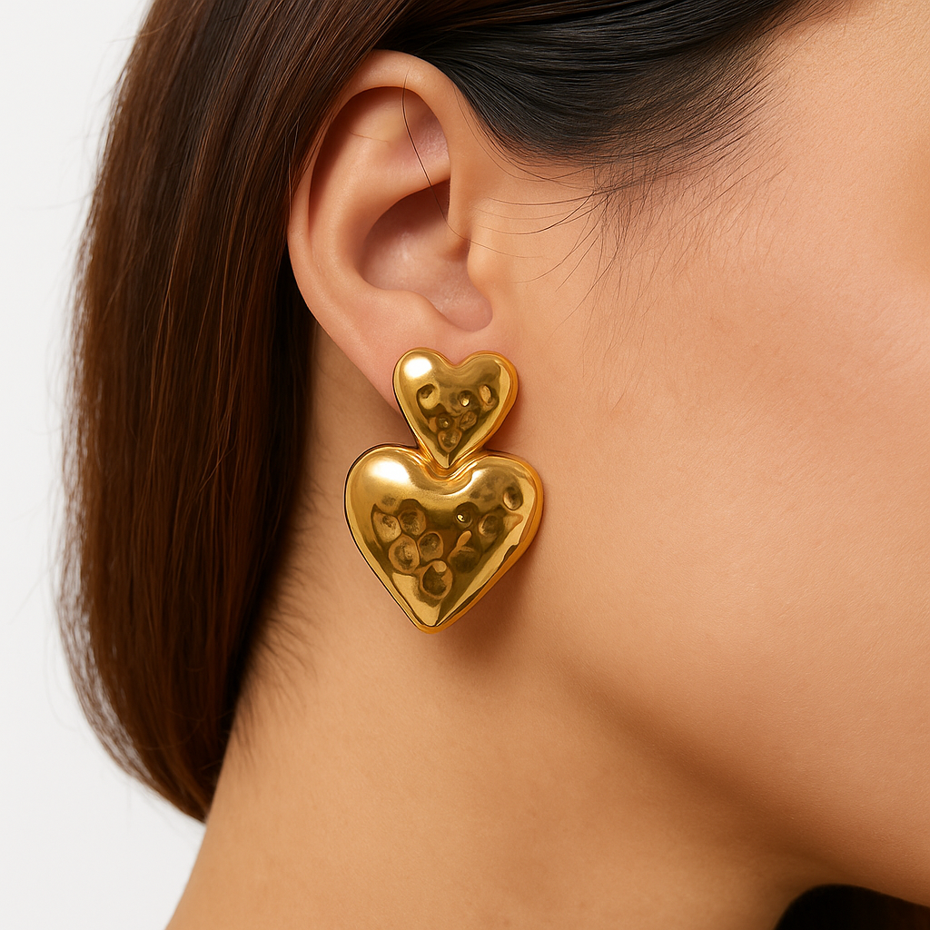 Boucles d'oreilles coeur Love is Blind