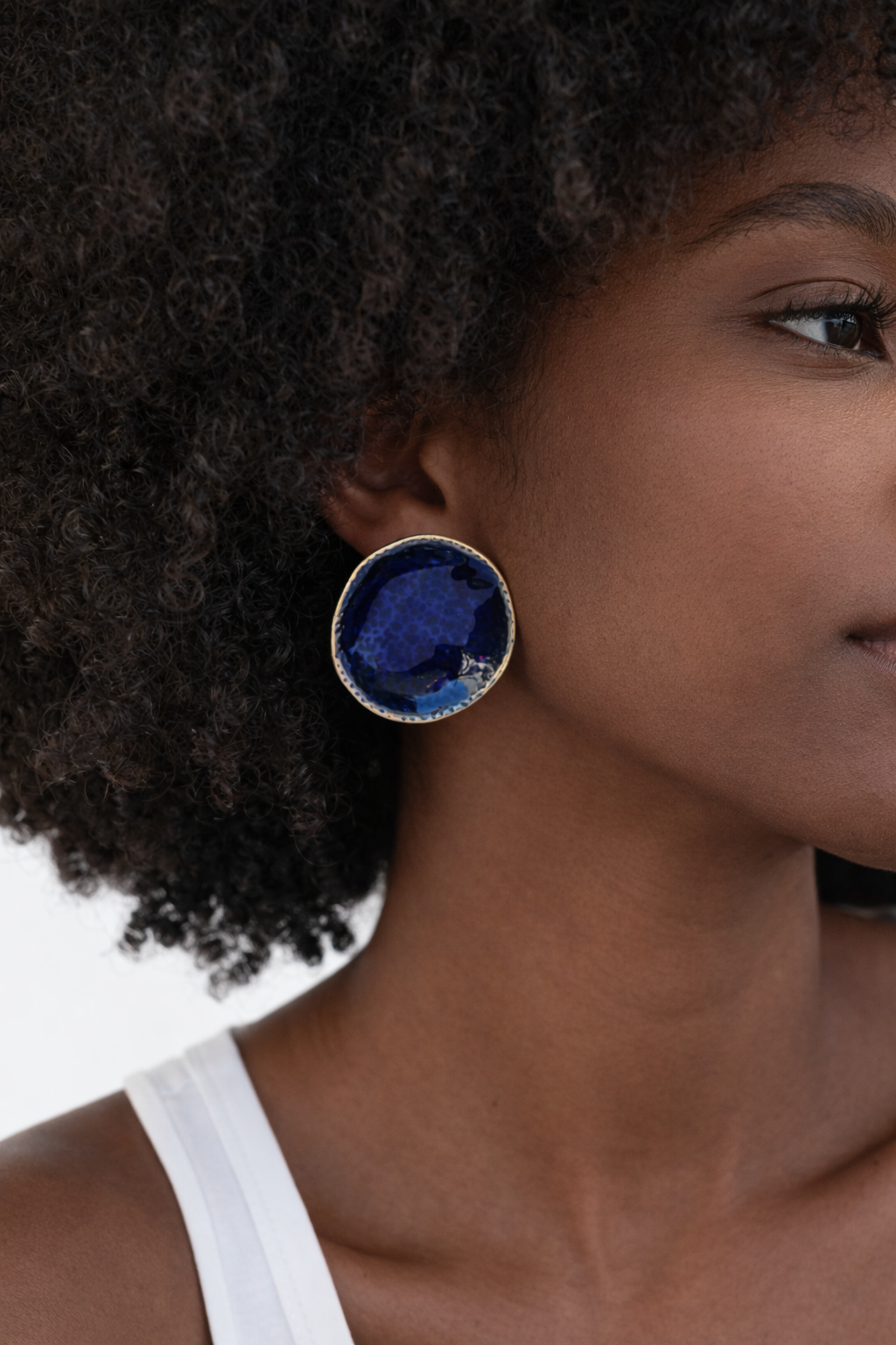 Boucles d'oreilles Sophie bleues