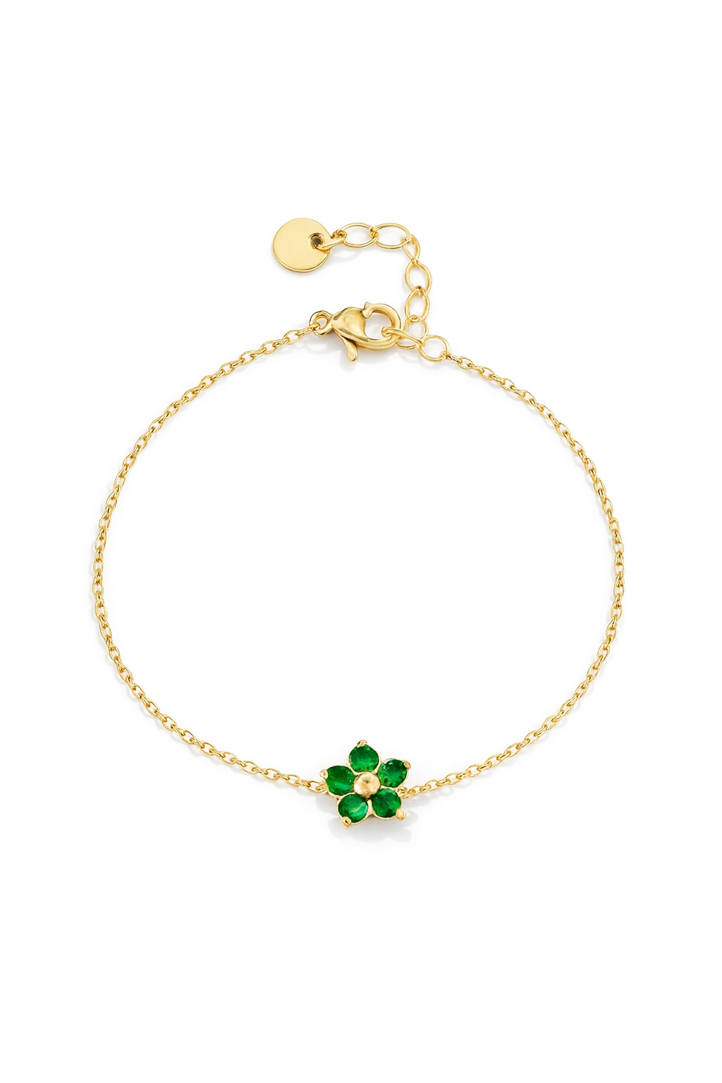Bracelet Emeraude Céleste