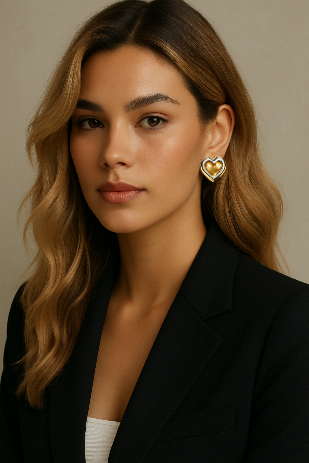 Boucles d'oreilles Bicolores Séduction