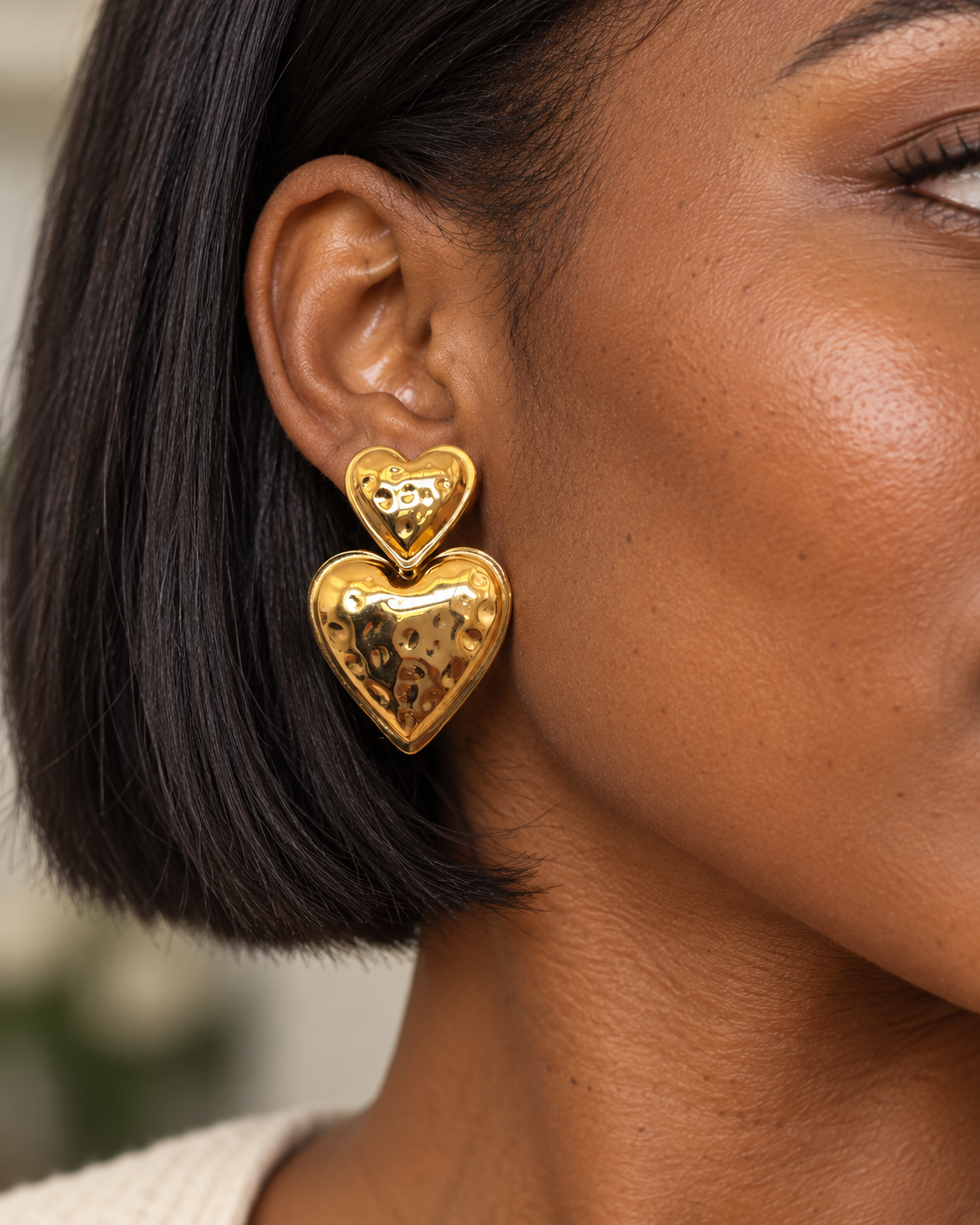 Boucles d'oreilles coeur Love is Blind