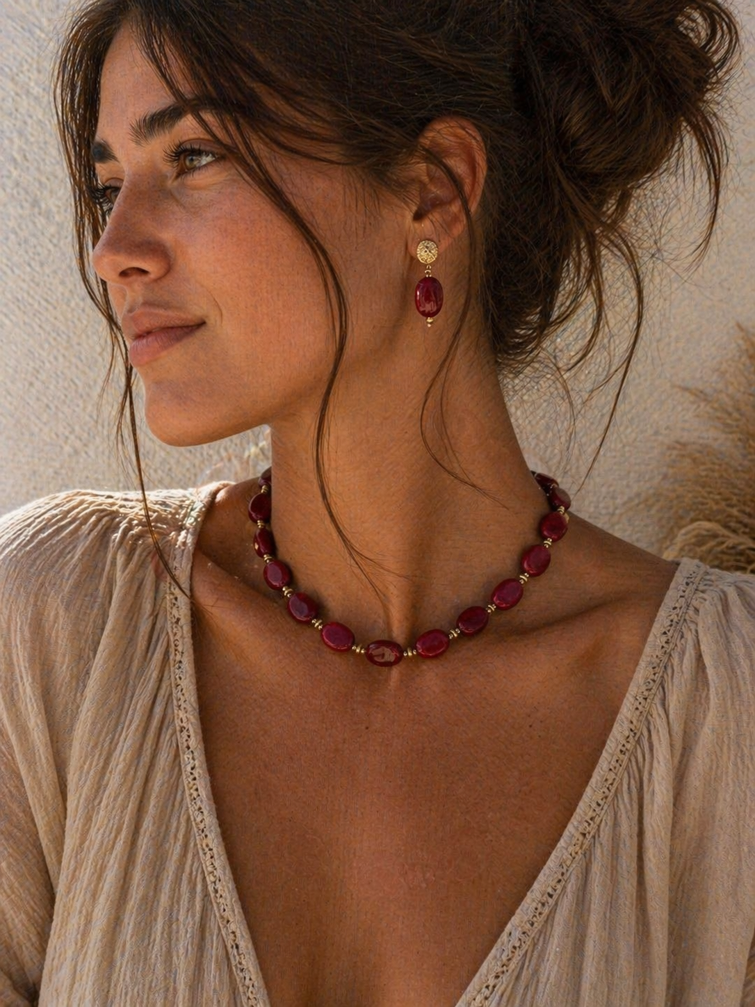 Collier Kyoto Bordeau