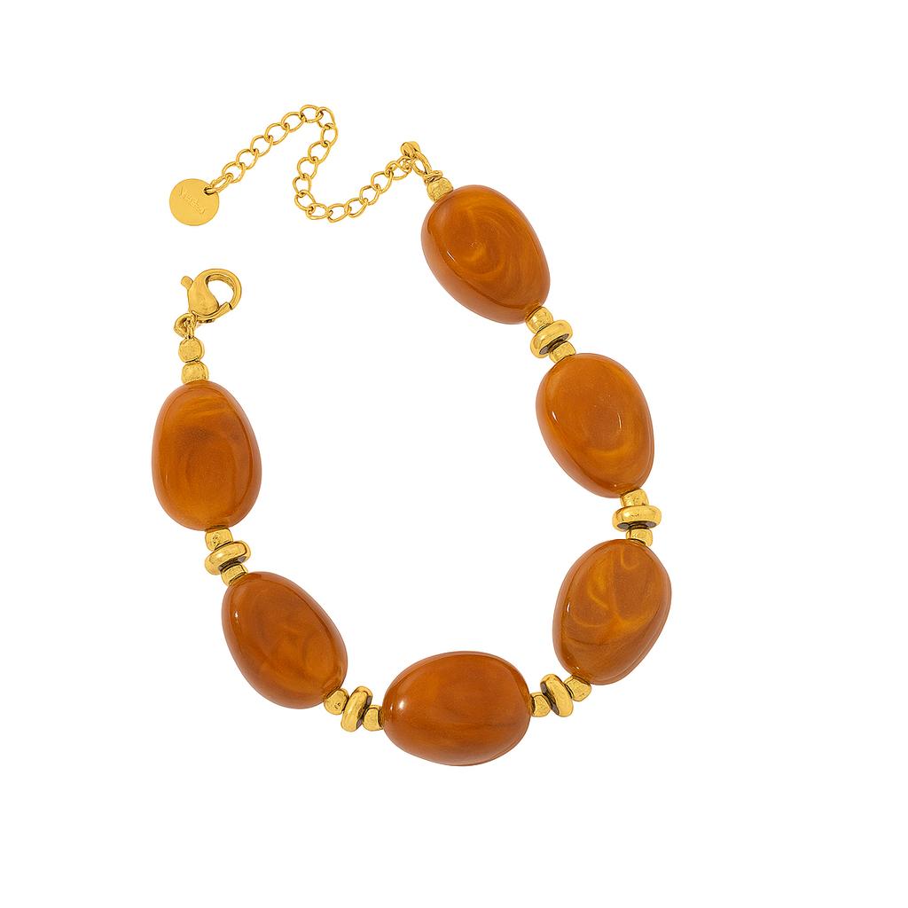 Bracelet Kyoto Ambre Caramel