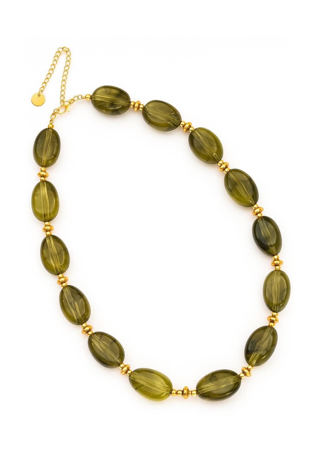 Collier Kyoto Vert Olive