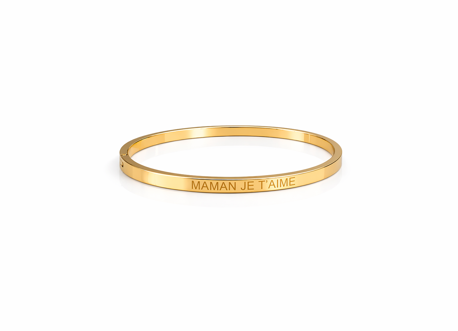 Bracelet jonc message MAMAN JE T'AIME